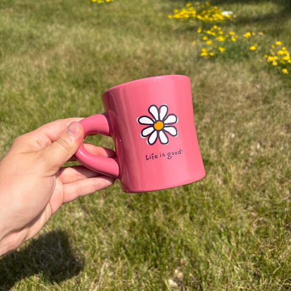 Life Is Good Other - Life is Good Vintage Pink Floral Mug